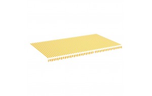  Τεντόπανο Ανταλλακτικό Κίτρινο / Λευκό 6 x 3,5 μ.
