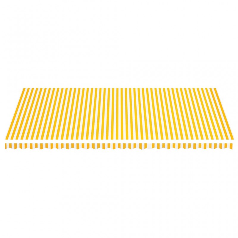 Τεντόπανο Ανταλλακτικό Κίτρινο / Λευκό 6 x 3,5 μ.
