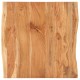 Τραπέζι Bistro Live Edge 80x80x75 εκ. από Μασίφ Ξύλο Ακακίας