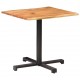 Τραπέζι Bistro Live Edge 80x80x75 εκ. από Μασίφ Ξύλο Ακακίας