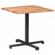 Τραπέζι Bistro Live Edge 80x80x75 εκ. από Μασίφ Ξύλο Ακακίας