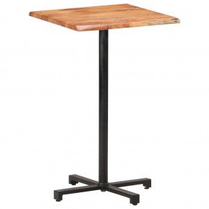 Τραπέζι Μπαρ Live Edge 60 x 60 x 110 εκ. από Μασίφ Ξύλο Ακακίας