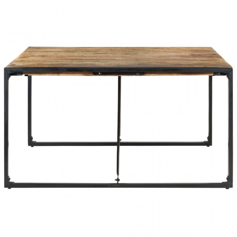 Τραπέζι από ακατέργαστο ξύλο μάνγκο 140x140x75 εκ