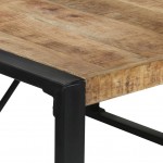 Τραπέζι από ακατέργαστο ξύλο μάνγκο 140x140x75 εκ