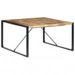 Τραπέζι από ακατέργαστο ξύλο μάνγκο 140x140x75 εκ