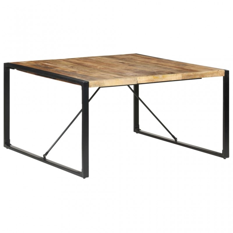 Τραπέζι από ακατέργαστο ξύλο μάνγκο 140x140x75 εκ