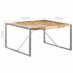 Τραπέζι από ακατέργαστο ξύλο μάνγκο 140x140x75 εκ