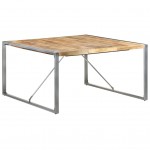 Τραπέζι από ακατέργαστο ξύλο μάνγκο 140x140x75 εκ