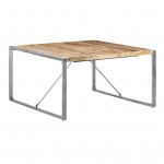 Τραπέζι από ακατέργαστο ξύλο μάνγκο 140x140x75 εκ