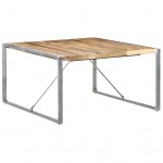 Τραπέζι από ακατέργαστο ξύλο μάνγκο 140x140x75 εκ
