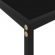 Τραπέζι Κονσόλα Μαύρο 100 x 35 x 75 εκ. από Ψημένο Γυαλί