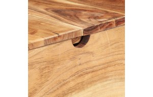  Μπουντουάρ με ενσωματωμένο καθρέφτη από μασίφ ξύλο ακακίας 112x45x76 εκ