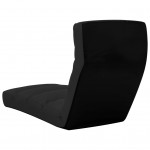 Καρέκλα δαπέδου πτυσσόμενη μαύρη από συνθετικό δέρμα