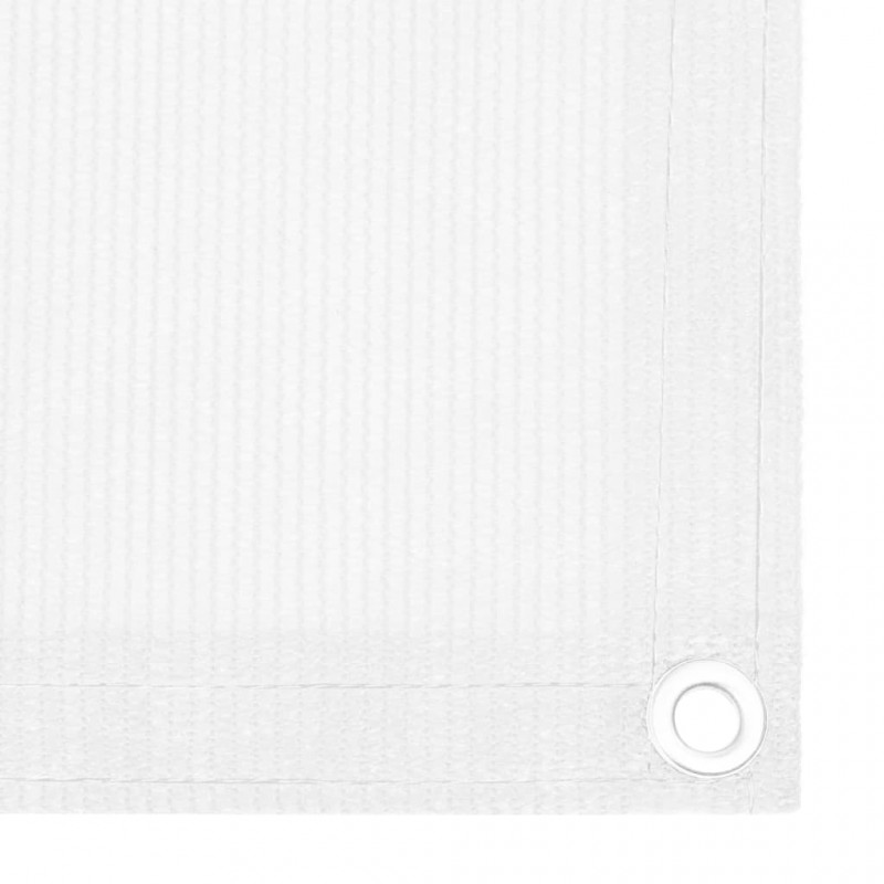 Διαχωριστικό Βεράντας Λευκό 120 x 400 εκ. από HDPE