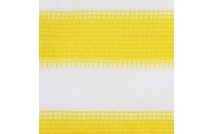  Διαχωριστικό Βεράντας Κίτρινο / Λευκό 90 x 300 εκ. από HDPE