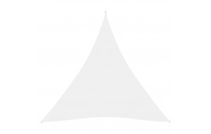  Πανί Σκίασης Τρίγωνο Λευκό 5 x 5 x 5 μ. από Ύφασμα Oxford