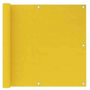  Διαχωριστικό Βεράντας Κίτρινο 90 x 500 εκ. από HDPE
