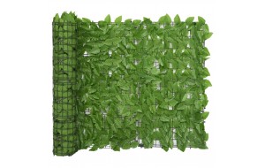  Διαχωριστικό Βεράντας με Πράσινα Φύλλα 300 x 100 εκ.