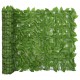 Διαχωριστικό Βεράντας με Πράσινα Φύλλα 300 x 100 εκ.