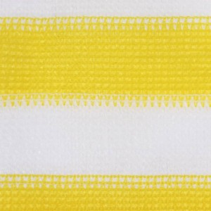  Διαχωριστικό Βεράντας Κίτρινο / Λευκό 120 x 600 εκ. από HDPE