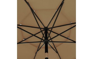 Ομπρέλα 3 Επιπέδων Taupe 3,5 μ. με Ιστό Αλουμινίου