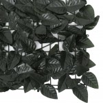 Διαχωριστικό Βεράντας με Φύλλα Σκούρο Πράσινο 500 x 75 εκ.