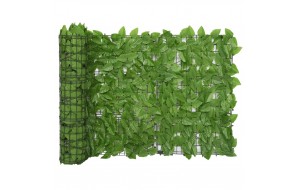  Διαχωριστικό Βεράντας με Πράσινα Φύλλα 400 x 75 εκ.