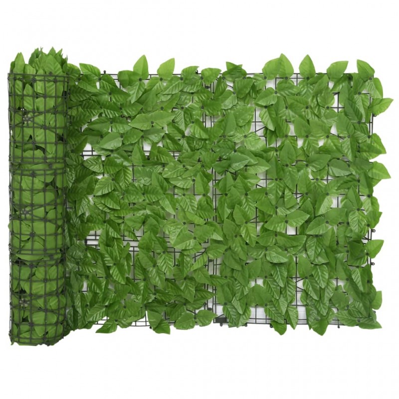 Διαχωριστικό Βεράντας με Πράσινα Φύλλα 400 x 75 εκ.