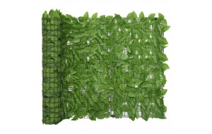  Διαχωριστικό Βεράντας με Σκούρα Πράσινα Φύλλα 500 x 100 εκ.