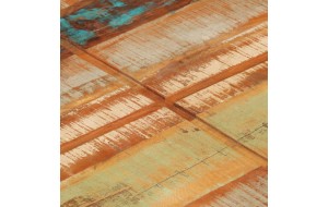 Τραπεζάκι σαλονιού μασίφ ανακυκλωμένο ξύλο τετράγωνο 80x80x28 εκ