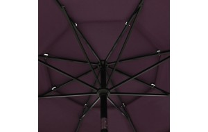 Ομπρέλα 3 Επιπέδων Μπορντό 3,5 μ. με Ιστό Αλουμινίου