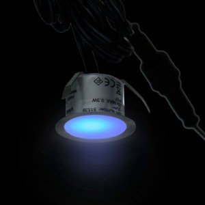 Σποτ Δαπέδου Χωνευτά LED 6 τεμ. Μπλε