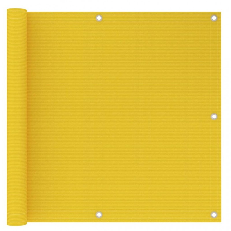 Διαχωριστικό Βεράντας Κίτρινο 90 x 300 εκ. από HDPE