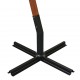 Ομπρέλα κρεμαστή μπορντό με ιστό από μασίφ ξύλο ελάτης 3x3 μ