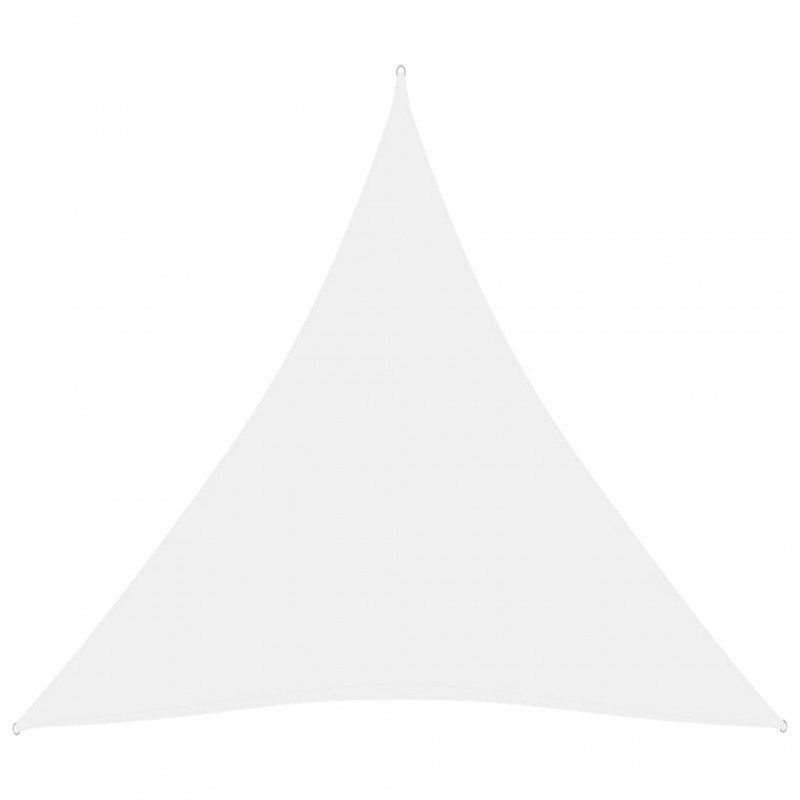 Πανί Σκίασης Τρίγωνο Λευκό 4,5 x 4,5 x 4,5 μ. από Ύφασμα Oxford