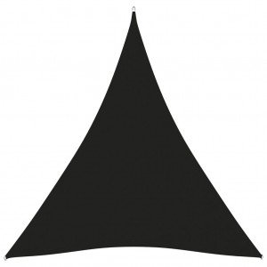  Πανί Σκίασης Τρίγωνο Μαύρο 3 x 4 x 4 μ. από Ύφασμα Oxford