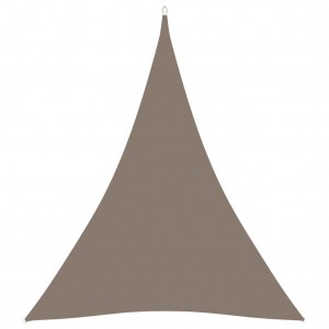  Πανί Σκίασης Τρίγωνο Taupe 4 x 5 x 5 μ. από Ύφασμα Oxford