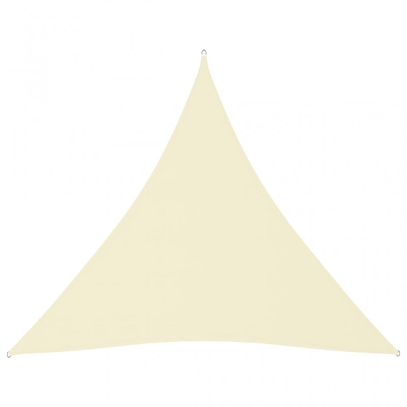 Πανί Σκίασης Τρίγωνο Κρεμ 4 x 4 x 4 μ. από Ύφασμα Oxford