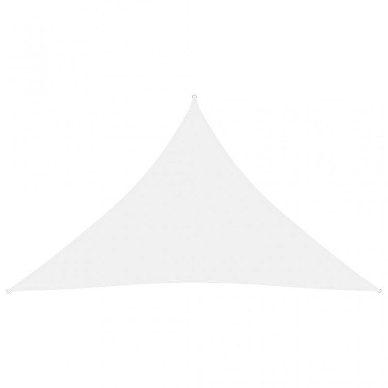Πανί Σκίασης Τρίγωνο Λευκό 3,5 x 3,5 x 4,9 μ. από Ύφασμα Oxford