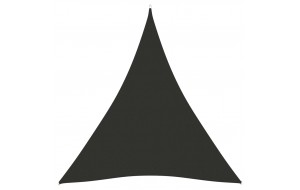 Πανί Σκίασης Τρίγωνο Ανθρακί 5 x 6 x 6 μ. από Ύφασμα Oxford