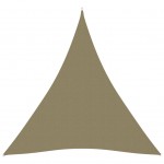 Πανί Σκίασης Τρίγωνο Μπεζ 4 x 5 x 5 μ. από Ύφασμα Oxford