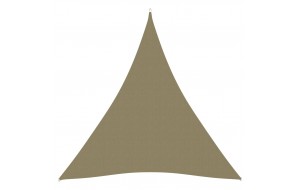Πανί Σκίασης Τρίγωνο Μπεζ 4 x 5 x 5 μ. από Ύφασμα Oxford  