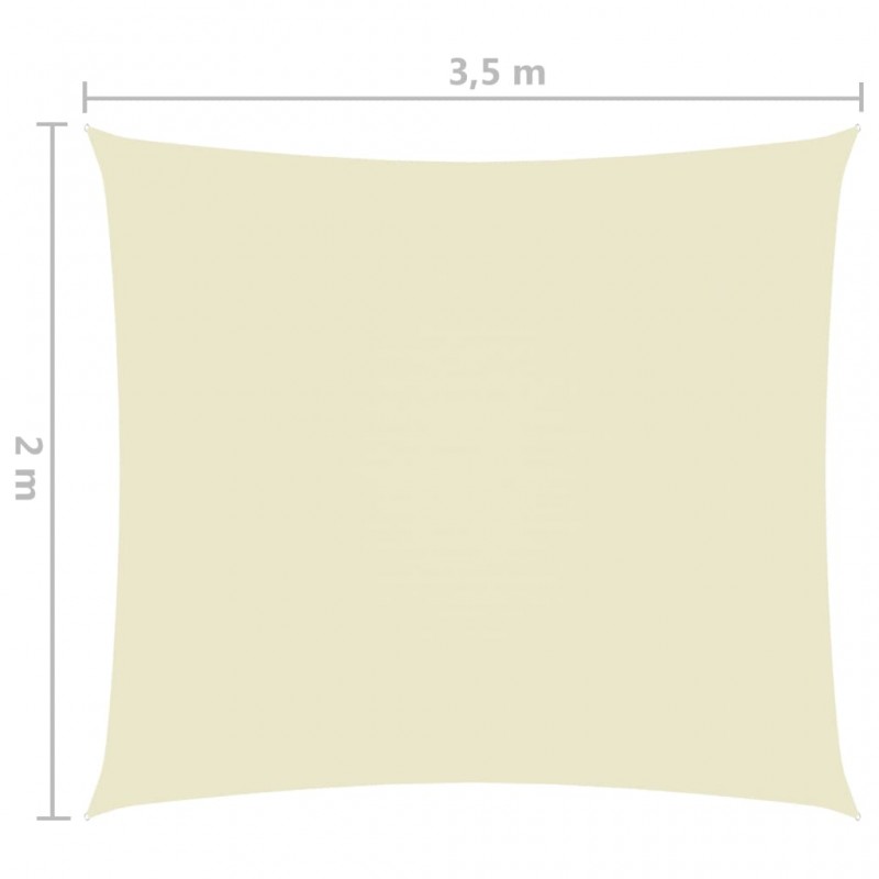 Πανί Σκίασης Ορθογώνιο Κρεμ 2 x 3,5 μ. από Ύφασμα Oxford