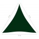Πανί Σκίασης Τρίγωνο Σκούρο Πράσινο 4x4x4 μ. από Ύφασμα Oxford