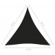 Πανί Σκίασης Τρίγωνο Μαύρο 4,5 x 4,5 x 4,5 μ. από Ύφασμα Oxford