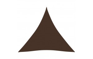 Πανί Σκίασης Τρίγωνο Καφέ 4 x 4 x 4 μ. από Ύφασμα Oxford