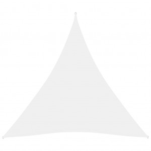 Πανί Σκίασης Τρίγωνο Λευκό 6 x 6 x 6 μ. από Ύφασμα Oxford