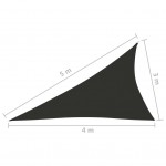 Πανί Σκίασης Τρίγωνο Ανθρακί 3 x 4 x 5 μ. από Ύφασμα Oxford