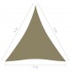 Πανί Σκίασης Τρίγωνο Μπεζ 3 x 4 x 4 μ. από Ύφασμα Oxford