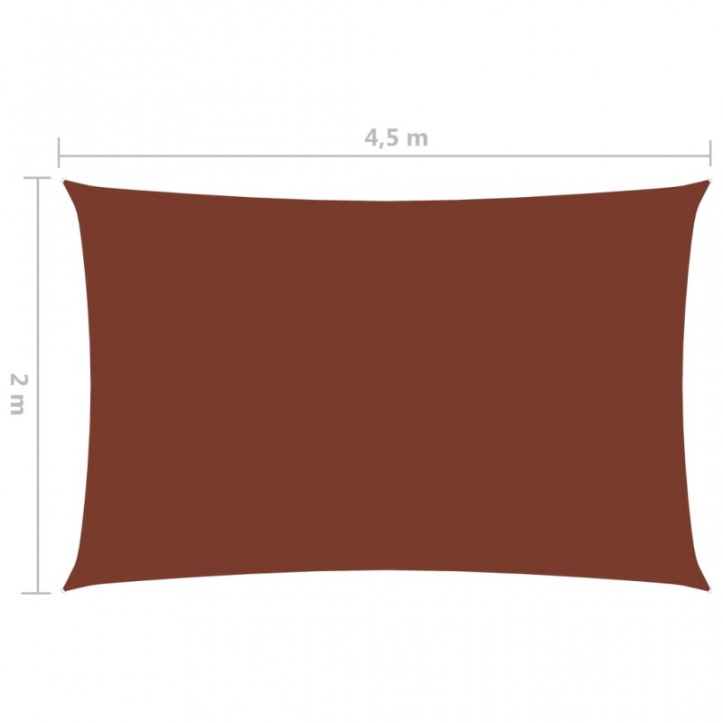 Πανί Σκίασης Ορθογώνιο Τερακότα 2 x 4,5 μ. από Ύφασμα Oxford